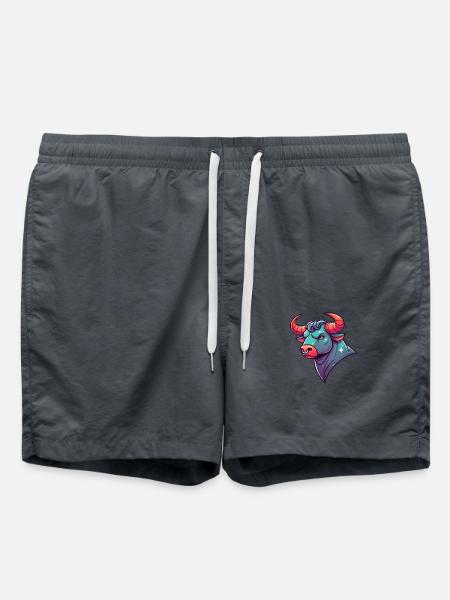 Taurus Cartoon - Swim Trunks - anthracite