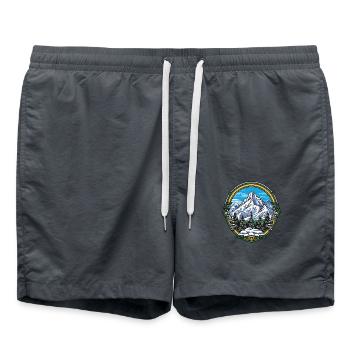 Mountaineering Shield - Swim Trunks - anthracite - Front - AI Model Male 185 light (185cm)
