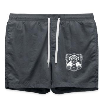 Bison Boxer Fighter - Badeshorts - Anthrazit - Vorne - AI Model Male 185 light (185cm)