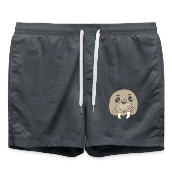 walross - Badeshorts - Anthrazit - Vorne - AI Model Male 185 light (185cm)
