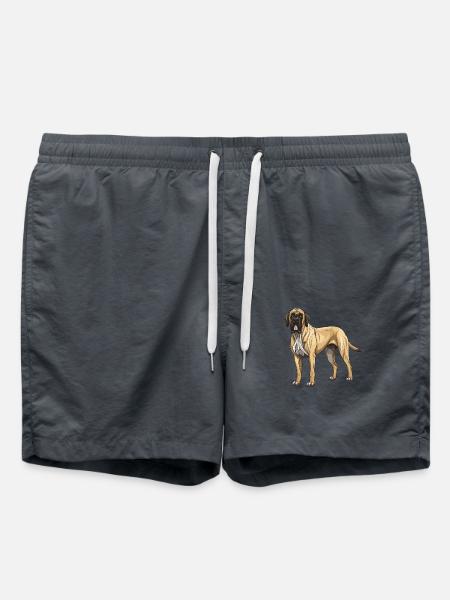 Mastiff Dog - Swim Trunks - anthracite