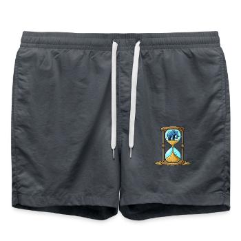 Sanduhr Elefant - Badeshorts - Anthrazit - Vorne - AI Model Male 185 light (185cm)