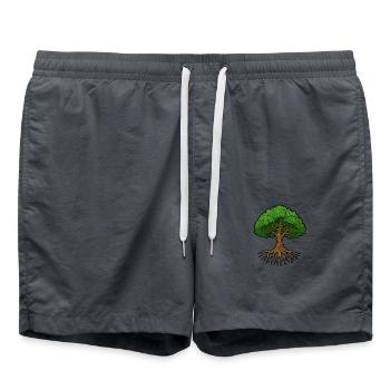 Arbre de vie - Short de bain - charbon - Devant - AI Model Male 185 light (185cm)