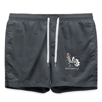 Kick Game Lit – Style de baskets urbaines - Short de bain - charbon - Devant - AI Model Male 185 light (185cm)