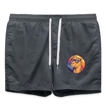 Camel Bande dessinée Cool Été - Short de bain - charbon - Devant - AI Model Male 185 light (185cm)