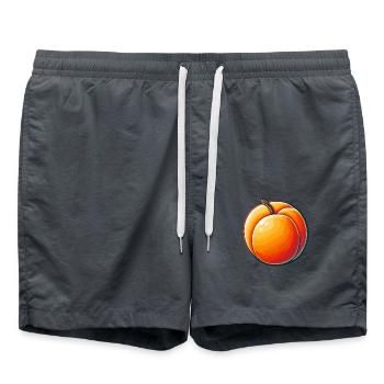 Aprikose - Badeshorts - Anthrazit - Vorne - AI Model Male 185 light (185cm)