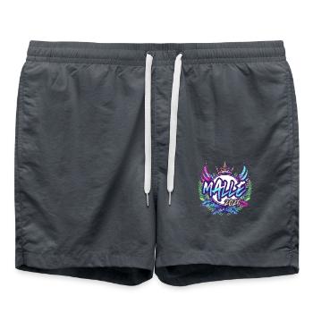 Malle 2025 Coloré - Short de bain - charbon - Devant - AI Model Male 185 light (185cm)