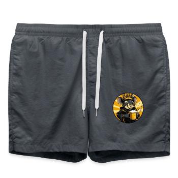 Mouse Beer - Swim Trunks - anthracite - Front - AI Model Male 185 light (185cm)