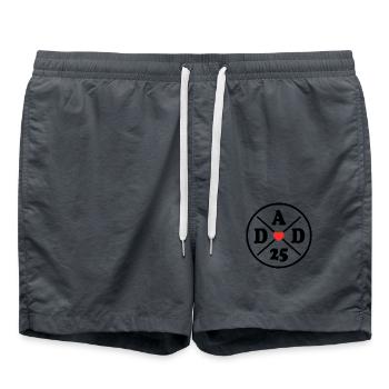 Dad 2025 - Badeshorts - Anthrazit - Vorne - AI Model Male 185 light (185cm)