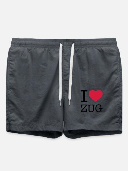 I ♥ ZUG - Swim Trunks - anthracite
