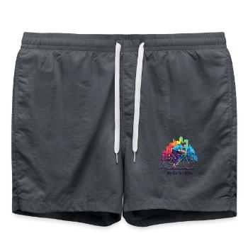 My Car is a Bike - Swim Trunks - anthracite - Front - AI Model Male 185 light (185cm)