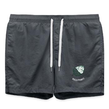 Wir begrüßen unseren ersten Punkt: - Badeshorts - Anthrazit - Vorne - AI Model Male 185 light (185cm)