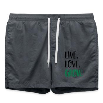Garten - Badeshorts - Anthrazit - Vorne - AI Model Male 185 light (185cm)