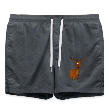 Renne - Short de bain - charbon - Devant - AI Model Male 185 light (185cm)