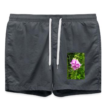 common foxglove lady's glove Roter Fingerhut - Badeshorts - Anthrazit - Vorne - AI Model Male 185 light (185cm)