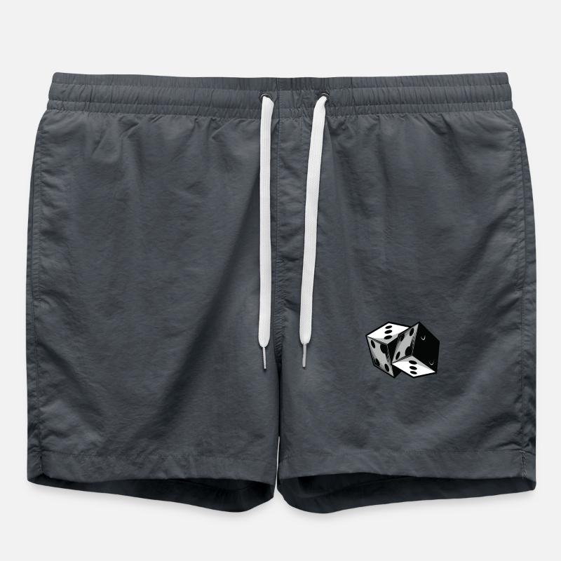 Dice dice - Swim Trunks - anthracite