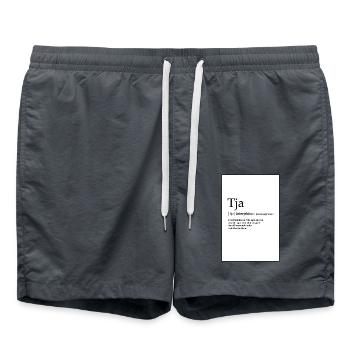 Tja - Badeshorts - Anthrazit - Vorne - AI Model Male 185 light (185cm)