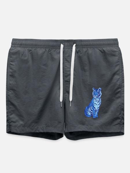 Tiger blue - Swim Trunks - anthracite