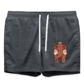 Mammut Baby für einen Mammutliebhaber Archologe - Badeshorts - Anthrazit - Vorne - AI Model Male 185 light (185cm)