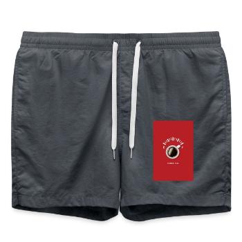 Full Power Coffee - Swim Trunks - anthracite - Front - AI Model Male 185 light (185cm)
