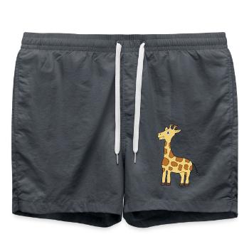 Girafe - Short de bain - charbon - Devant - AI Model Male 185 light (185cm)
