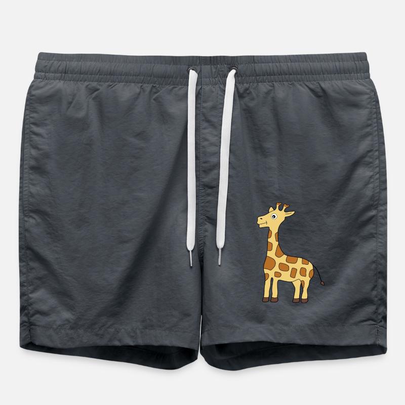 Giraffe - Badeshorts - Anthrazit