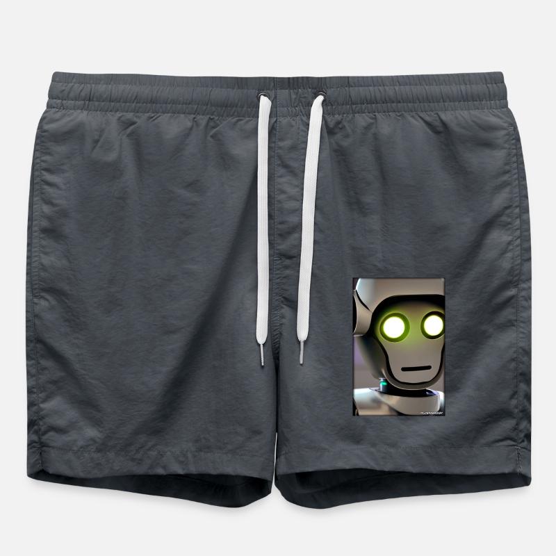 Robot Future Technology Science Android - Swim Trunks - anthracite