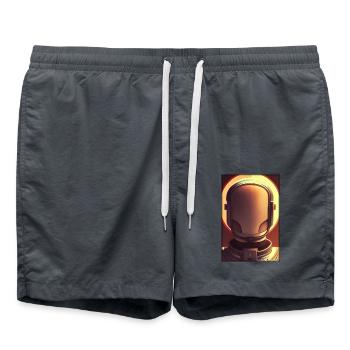 Robot Future Technology Science Android - Short de bain - charbon - Devant - AI Model Male 185 light (185cm)