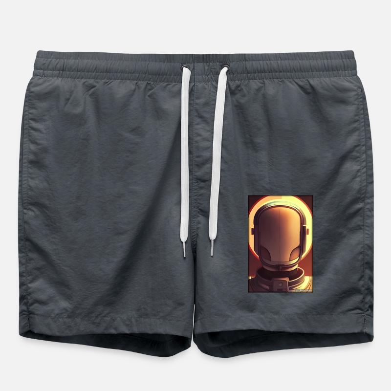 Robot Future Technology Science Android - Swim Trunks - anthracite