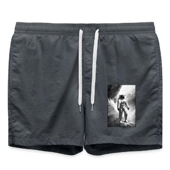 Technologie de science-fiction Astronaut Future - Short de bain - charbon - Devant - AI Model Male 185 light (185cm)