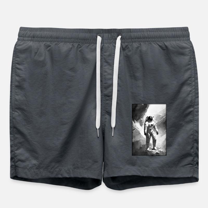 Astronaut Future Sci-Fi Technology - Swim Trunks - anthracite