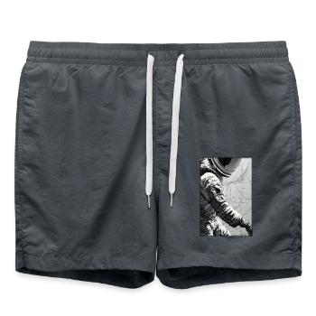 Technologie de science-fiction Astronaut Future - Short de bain - charbon - Devant - AI Model Male 185 light (185cm)