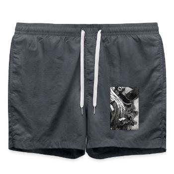 Technologie de science-fiction Astronaut Future - Short de bain - charbon - Devant - AI Model Male 185 light (185cm)