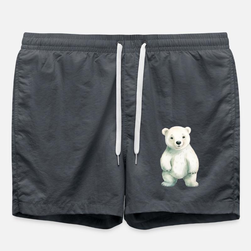 Eisbär Eisbär Klassenmaskottchen - Badeshorts - Anthrazit
