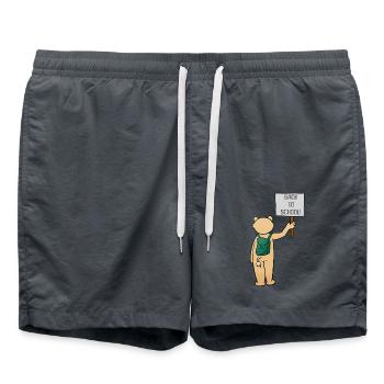 Retour à l’école - Short de bain - charbon - Devant - AI Model Male 185 light (185cm)