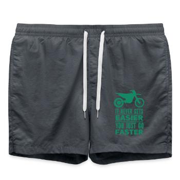 Moto Motocross Vélo de course Sport automobile - Short de bain - charbon - Devant - AI Model Male 185 light (185cm)