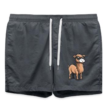 camel animal - Swim Trunks - anthracite - Front - AI Model Male 185 light (185cm)