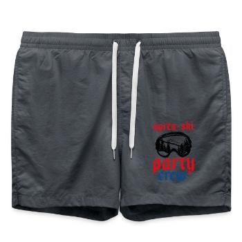 Après Ski Party Crew Ski Goggles - Swim Trunks - anthracite - Front - AI Model Male 185 light (185cm)