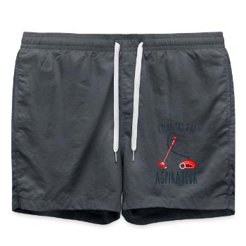 J peux pas j ai aspirateur - Short de bain - charbon - Devant - AI Model Male 185 light (185cm)