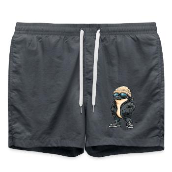 Dolphin Cool Comic - Swim Trunks - anthracite - Front - AI Model Male 185 light (185cm)