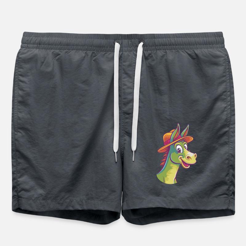 Cheerful Donkey - Swim Trunks - anthracite