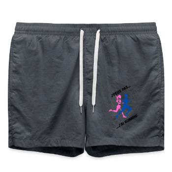 J'peux pas j'ai Running - Short de bain - charbon - Devant - AI Model Male 185 light (185cm)