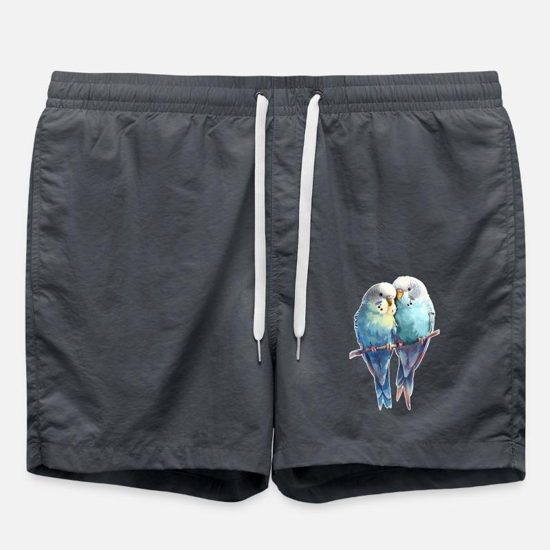 Budgie pair - Swim Trunks - anthracite