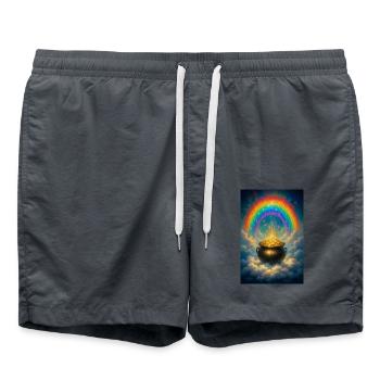 16 - Swim Trunks - anthracite - Front - AI Model Male 185 light (185cm)