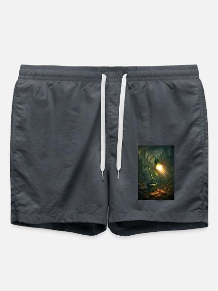 Futuristic plant - Swim Trunks - anthracite