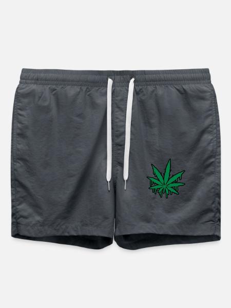 Weed Graffiti - Badeshorts - Anthrazit