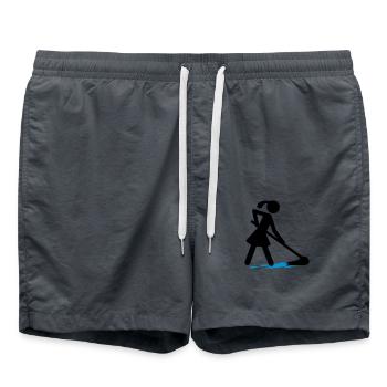 Charwoman - Swim Trunks - anthracite - Front - AI Model Male 185 light (185cm)