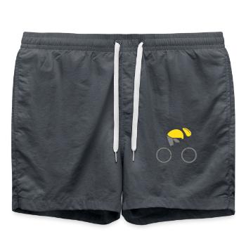 velo vélo vélos le tour cycliste maillot jaune - Short de bain - charbon - Devant - AI Model Male 185 light (185cm)