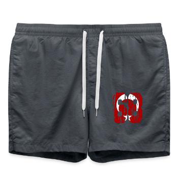 Aksaray 68 used style - Swim Trunks - anthracite - Front - AI Model Male 185 light (185cm)