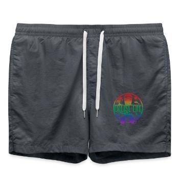 Cruise Life 2023 Cruising Summer Holiday Vacation - Swim Trunks - anthracite - Front - AI Model Male 185 light (185cm)